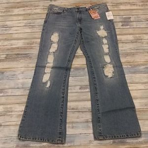 Candie's Distressed Flare Jeans NWT